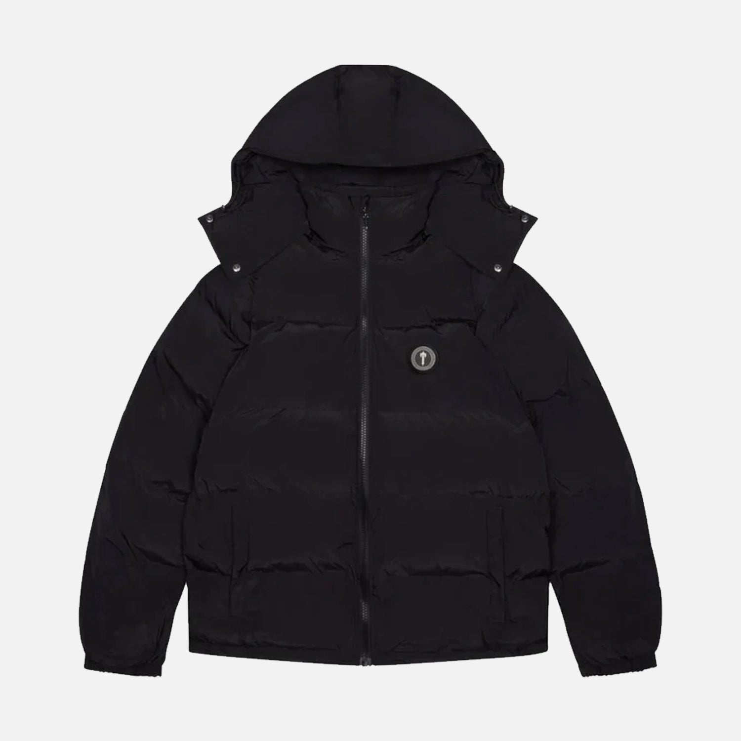 Trapstar Irongate Detachable Hooded Puffer Jacket - Black