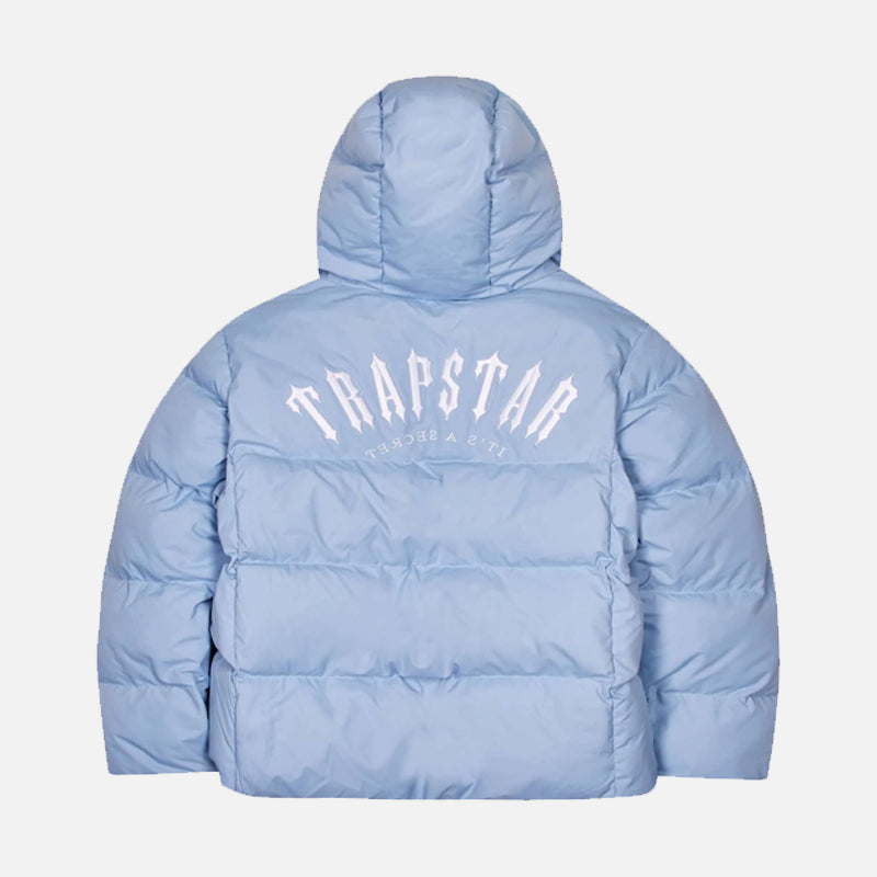Trapstar Irongate Arch Hooded Puffer Jacket - Cashmere Blue