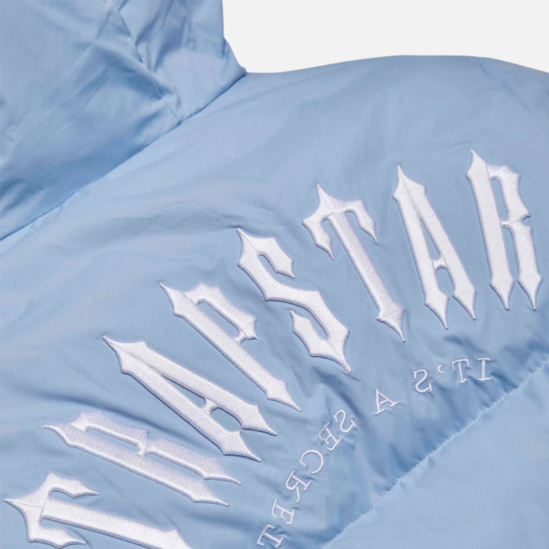 Trapstar Irongate Arch Hooded Puffer Jacket - Cashmere Blue