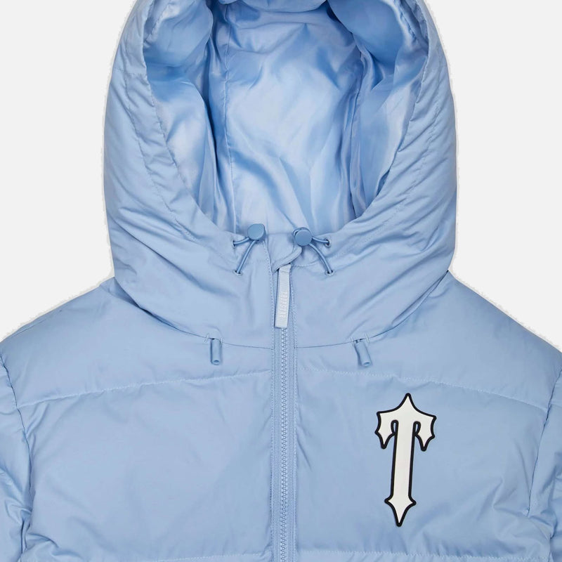 Trapstar Irongate Arch Hooded Puffer Jacket - Cashmere Blue