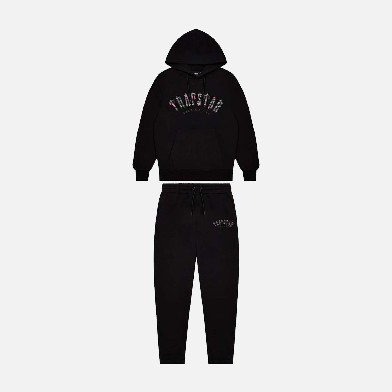 Trapstar Irongate Arch Tracksuit - Black / Pink