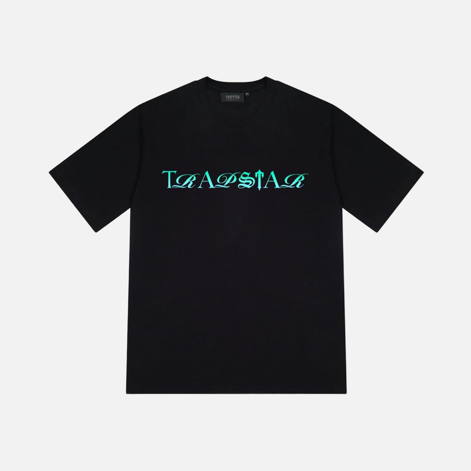Trapstar Script T-Shirt - Black / Teal