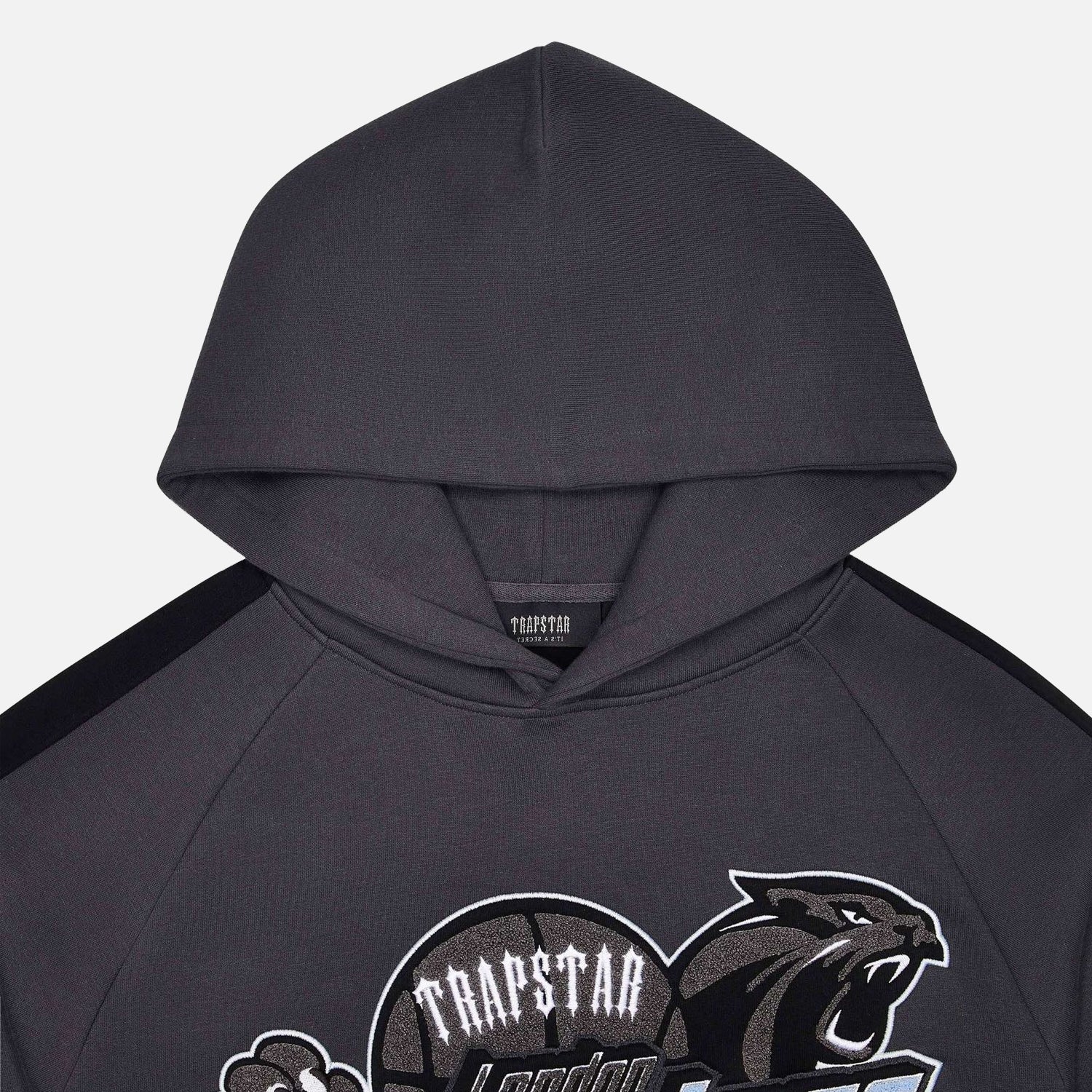 Trapstar Shooters Hooded Panel Tracksuit - Black / Blue