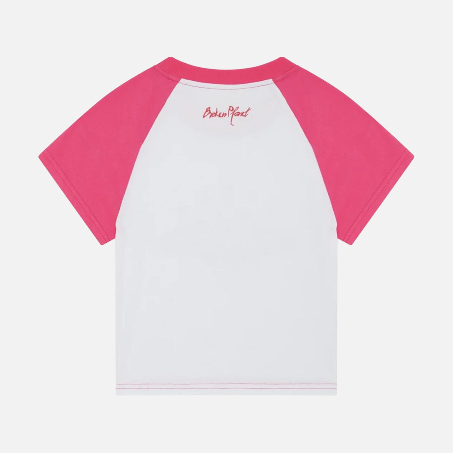 Broken Planet Market Women's Baby Tee - Snow White / Pink
