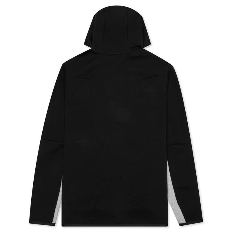 Nike Tech Fleece Hoodie - Black / Grey / White