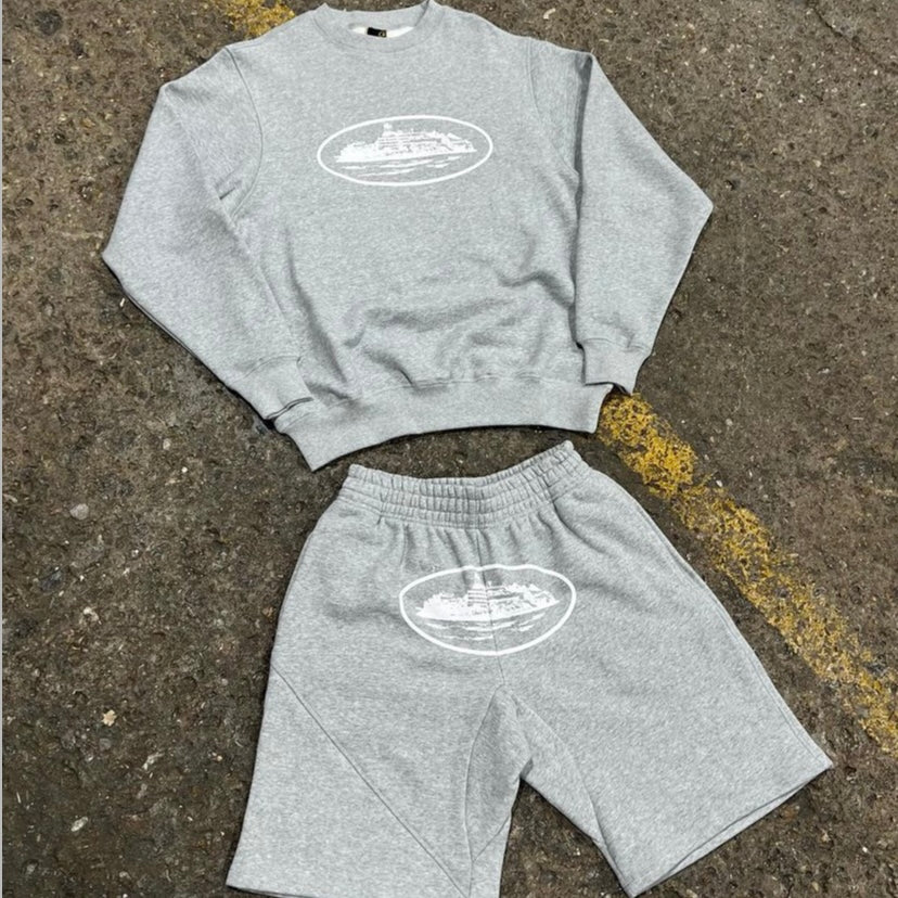 CORTEIZ RTW OG ALCATRAZ SHORTS - HEATHER GREY KICKKONNECT