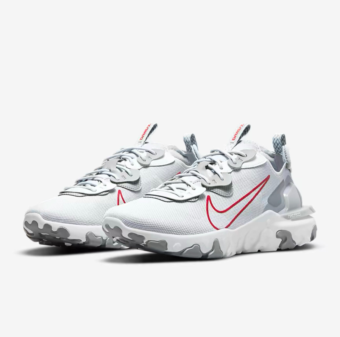Nike React Vision Smoke Grey / University Red