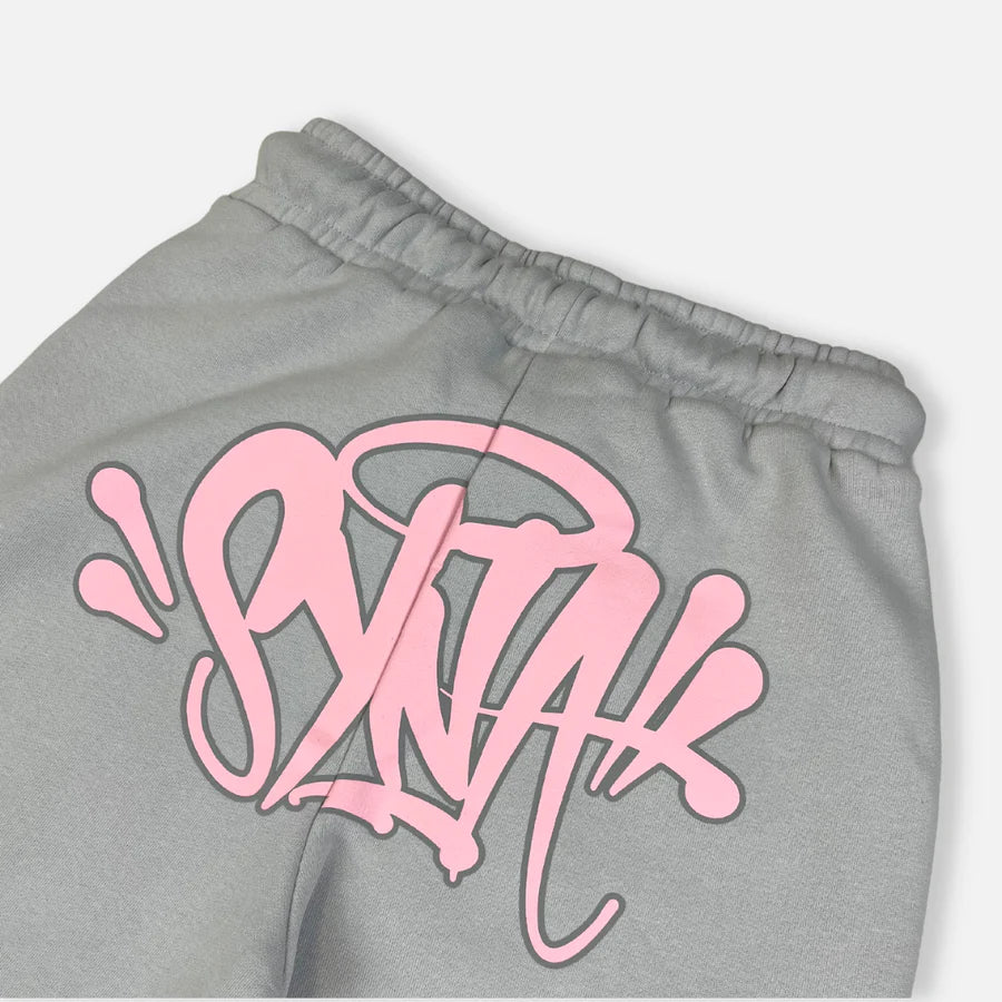 Syna World Logo Tracksuit - Grey / Pink