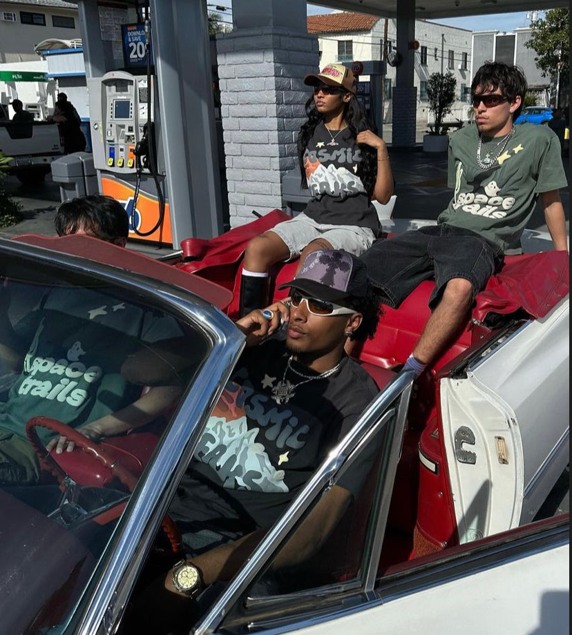 Broken Planet Market 'Cosmic Peaks' T-Shirt - Soot Black