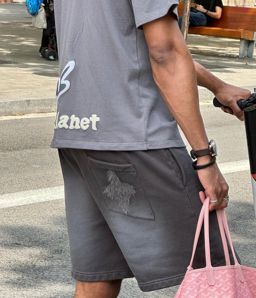 Broken Planet Market 'Find Your Balance' T Shirt - Ash Grey