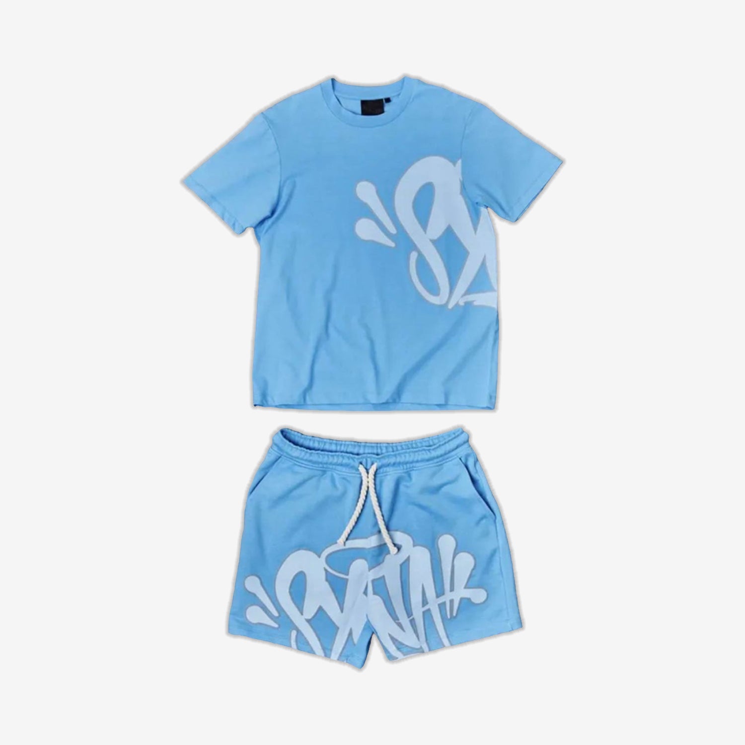 Syna World Logo T Shirt & Short Set Blue STRT SPLY