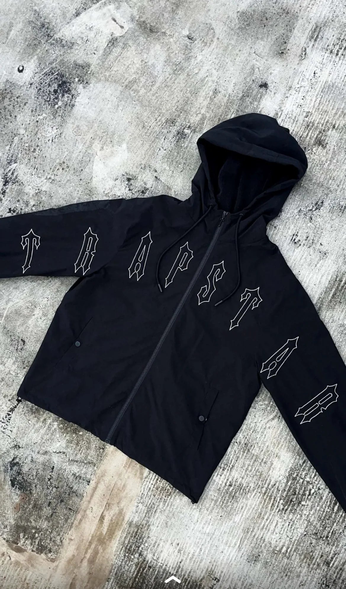 Trapstar Irongate Quilted Windbreaker - Black