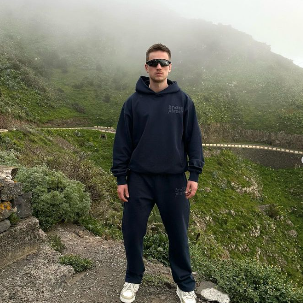 Broken Planet Market Basics Hoodie - Midnight Black