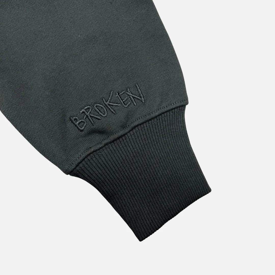 Broken Planet Market 'Am I The Only One?' Hoodie - Onyx Black / Yellow