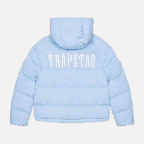 Trapstar Decoded Hooder Puffer 2.0 Jacket - Ice Blue