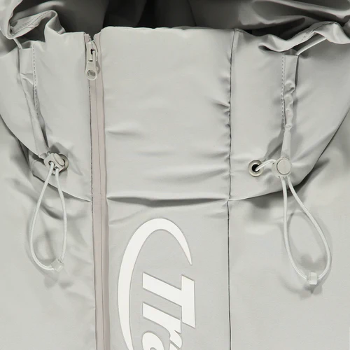 trapstar irongate technical puffer coat jacket light grey small medium large x large kickkonnect