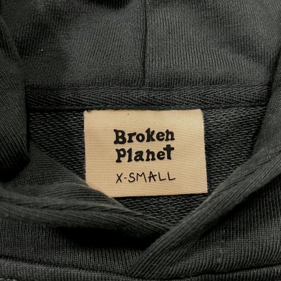 Broken Planet Market 'Am I The Only One?' Hoodie - Onyx Black / Yellow