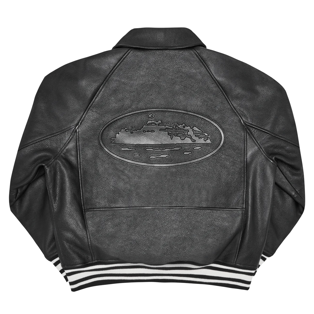 Corteiz RTW Skydive Jacket - Black Leather