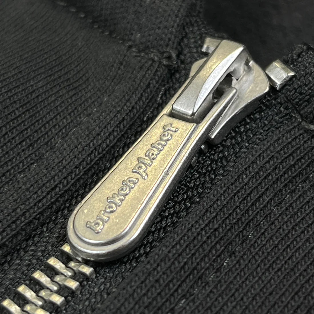 Broken Planet Market Spider Web Zip Up Hoodie - Soot Black