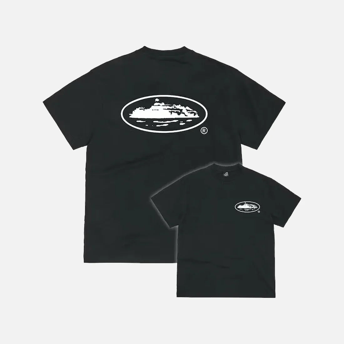 Preloved Corteiz RTW OG Island T-Shirt - Black / White