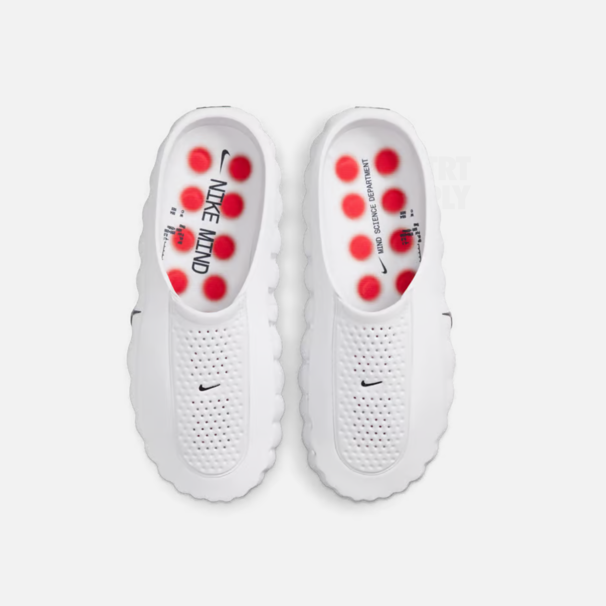Nike Mind 001 Mule - White / Speed Red