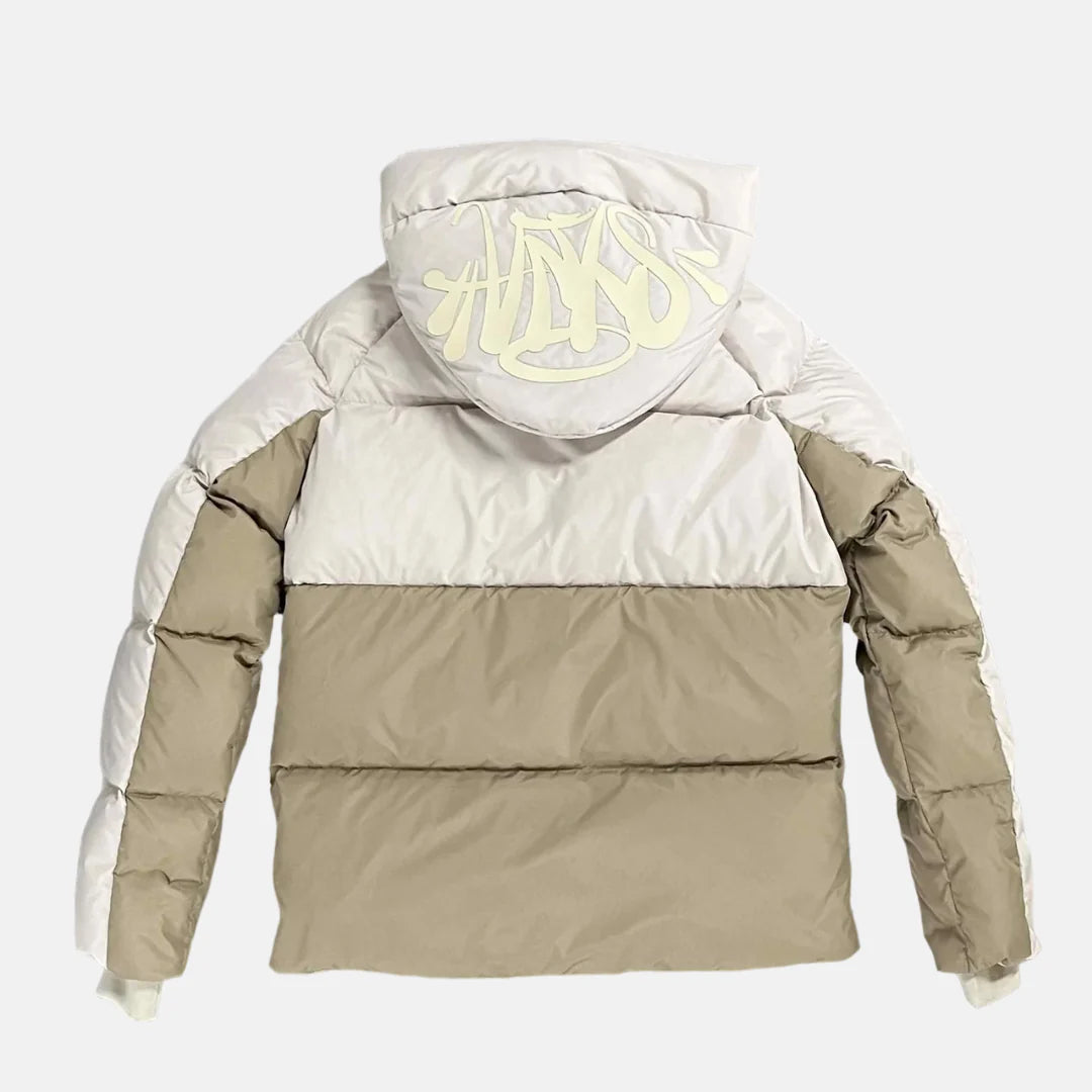 Syna World Logo Puffer Jacket - Cream