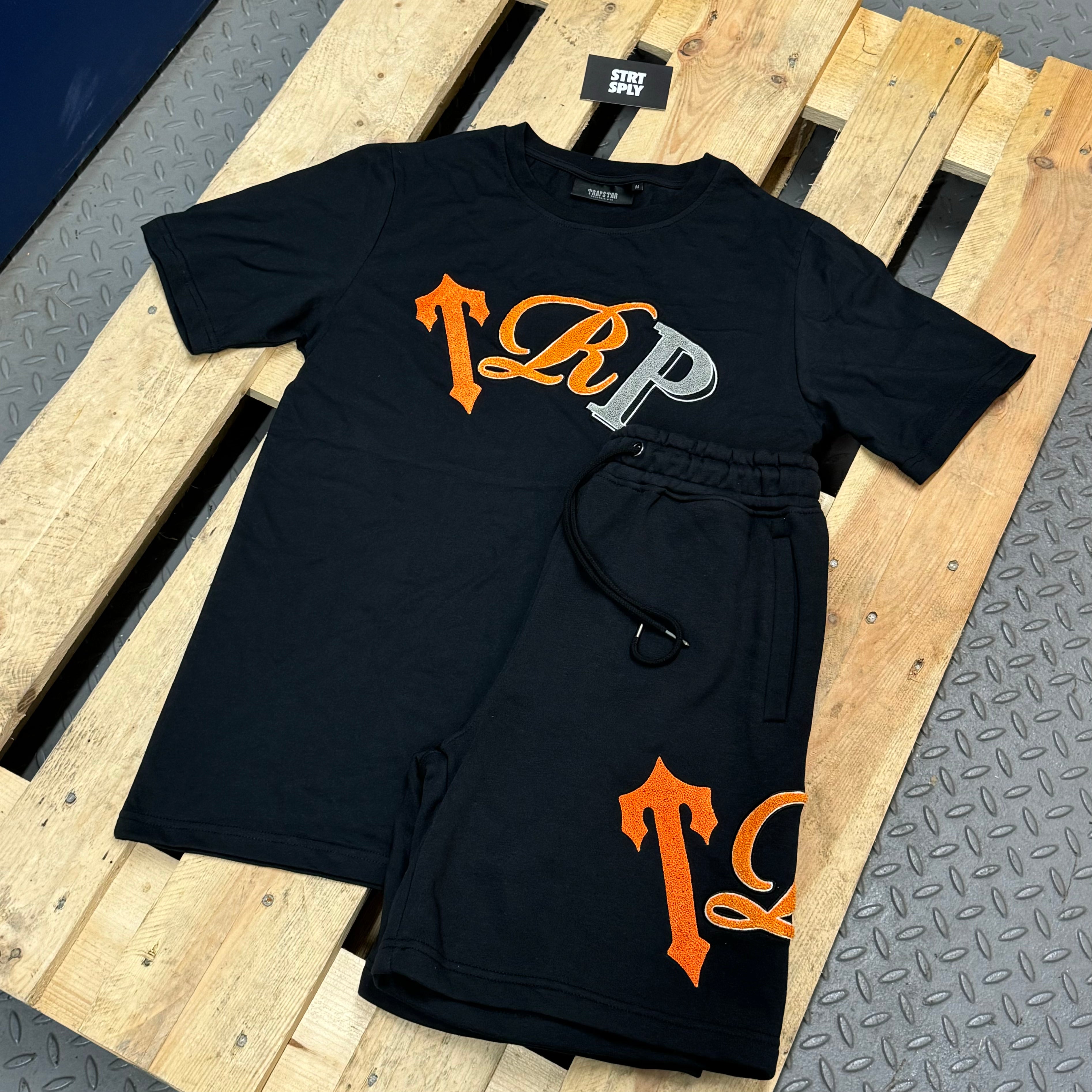 Trapstar TRP Short Set - Black / Orange