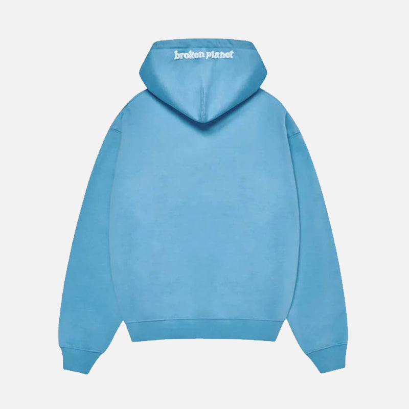 Broken Planet Zip-Up Hoodie - Baby Blue