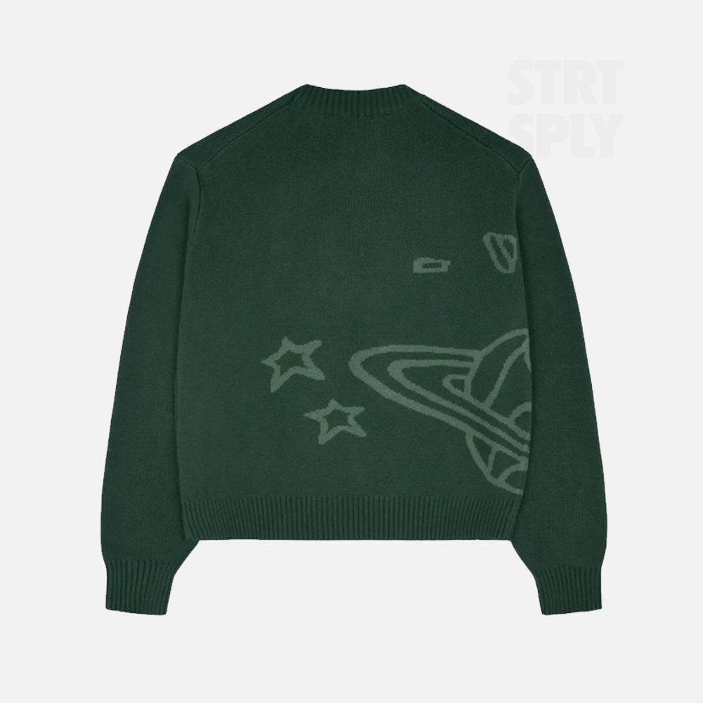 Broken Planet Market Knit Sweater - Forest Green