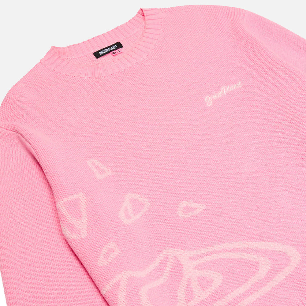 Broken Planet Market Knit Sweater - Candy Pink