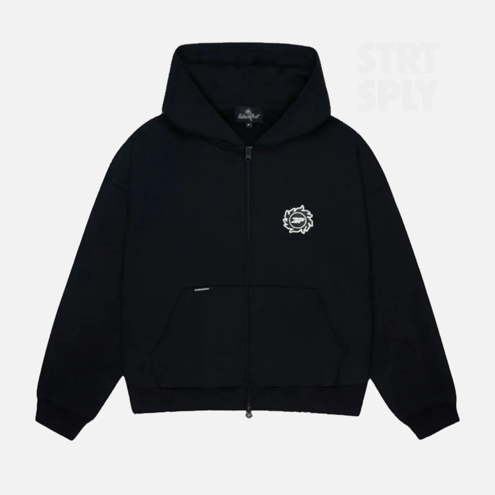Broken Planet Sun Zip-Up Hoodie - Black