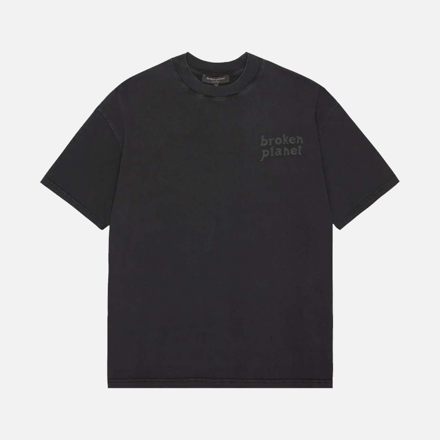 Broken Planet Market Basics T-Shirt - Washed Midnight Black