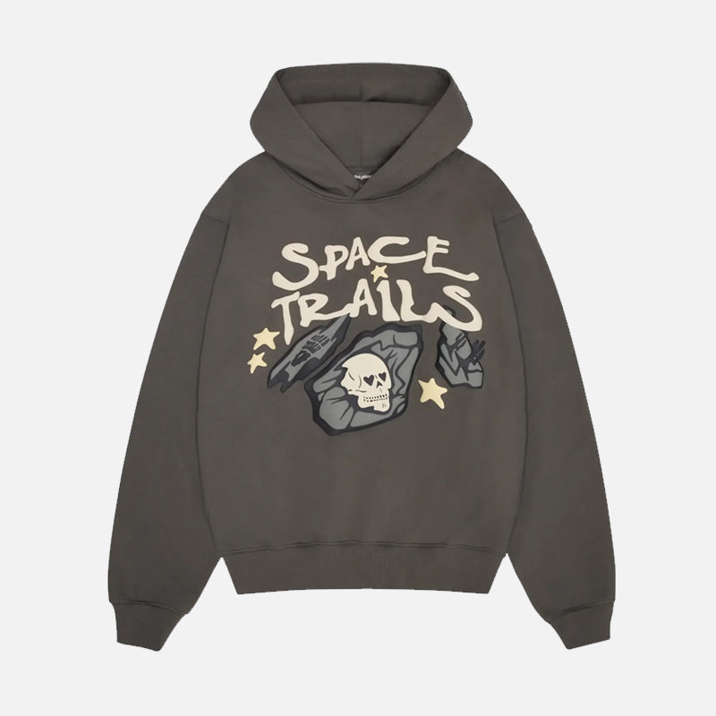 Broken Planet Space Trails Hoodie - Beluga Grey