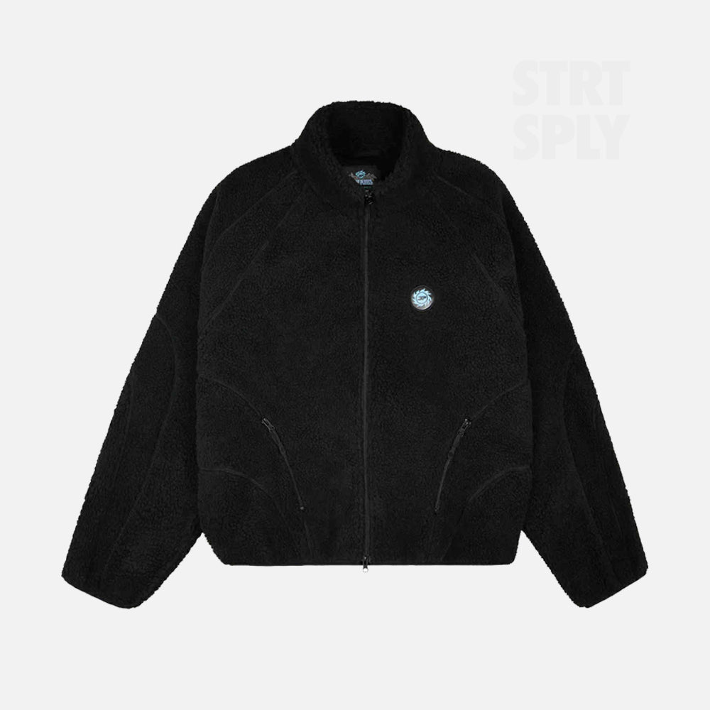Broken Planet Market Polar Fleece -Midnight Black