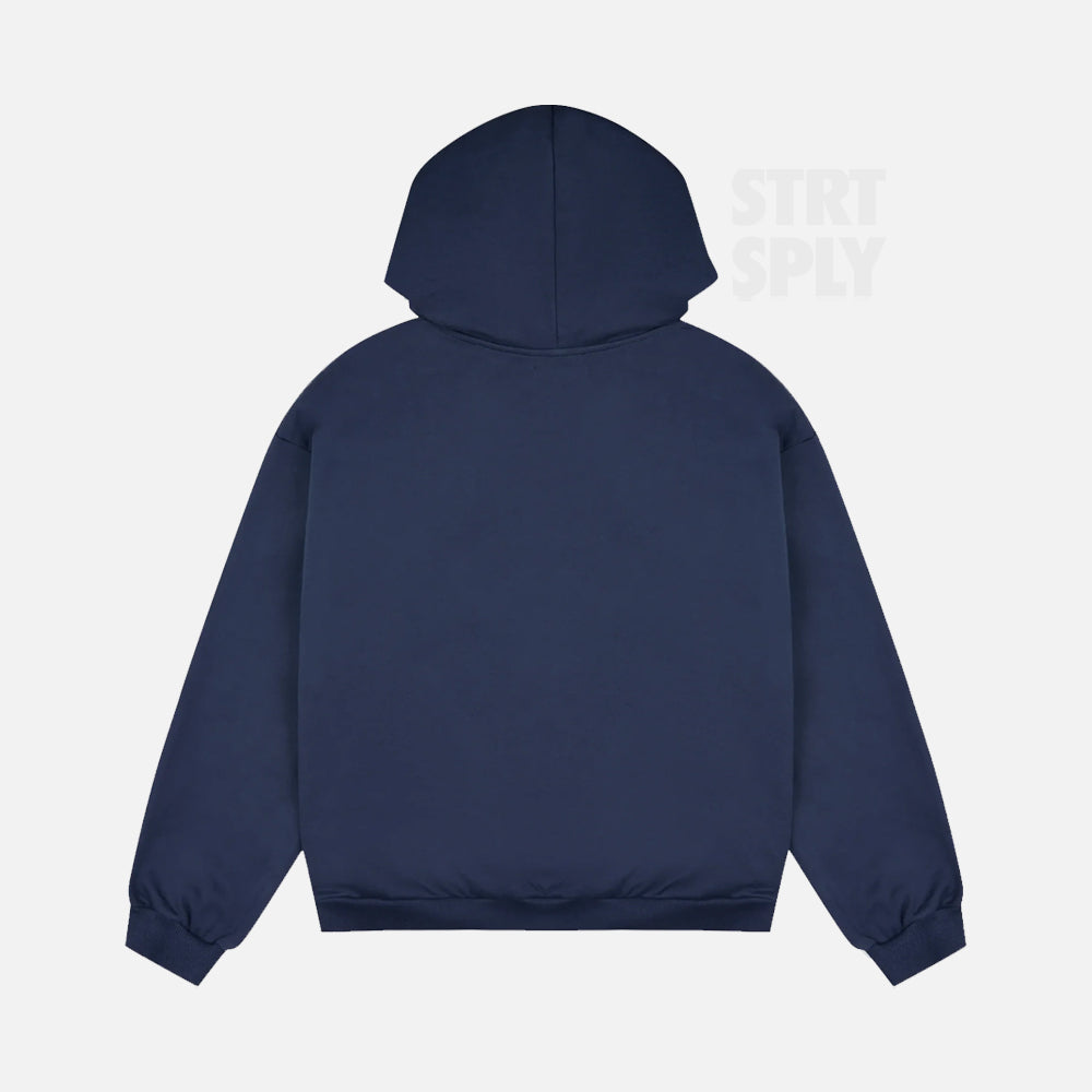 Broken Planet Zip-Up Hoodie - Deep Navy