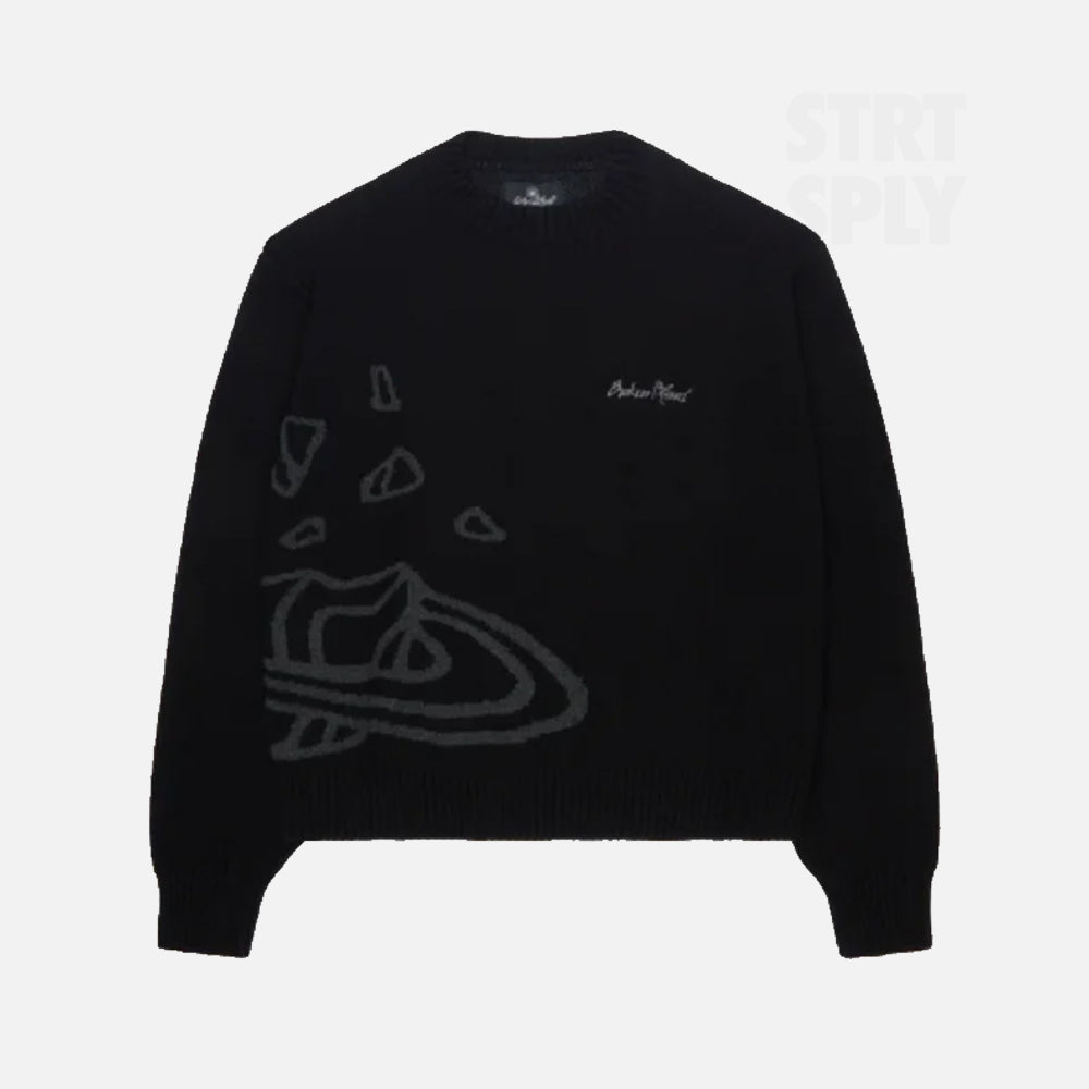 Broken Planet Market Knit Sweater - Black