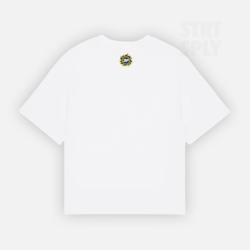 Broken Planet Grid T-Shirt - Snow White