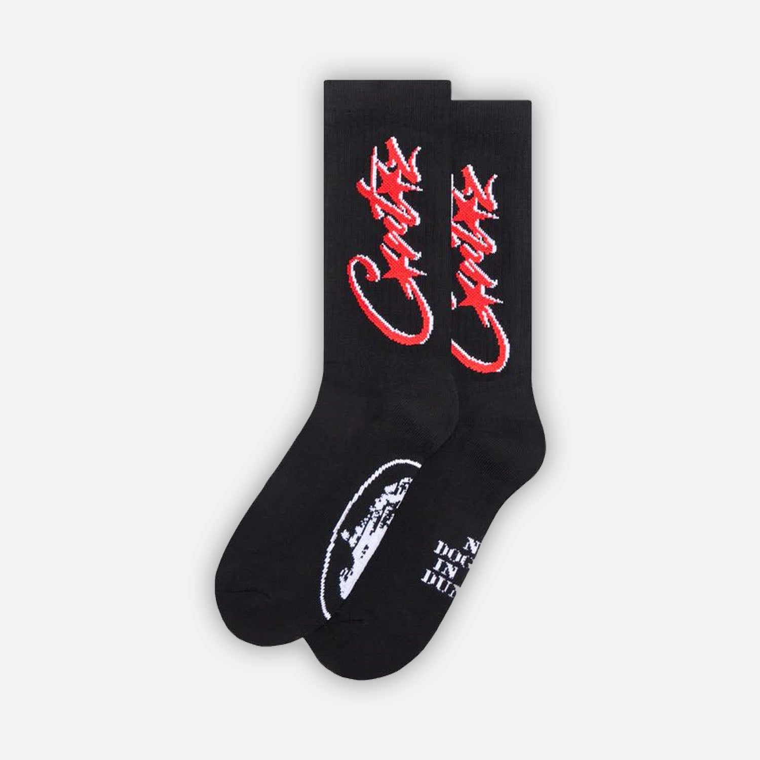 Corteiz RTW Allstarz Socks - Black / Red