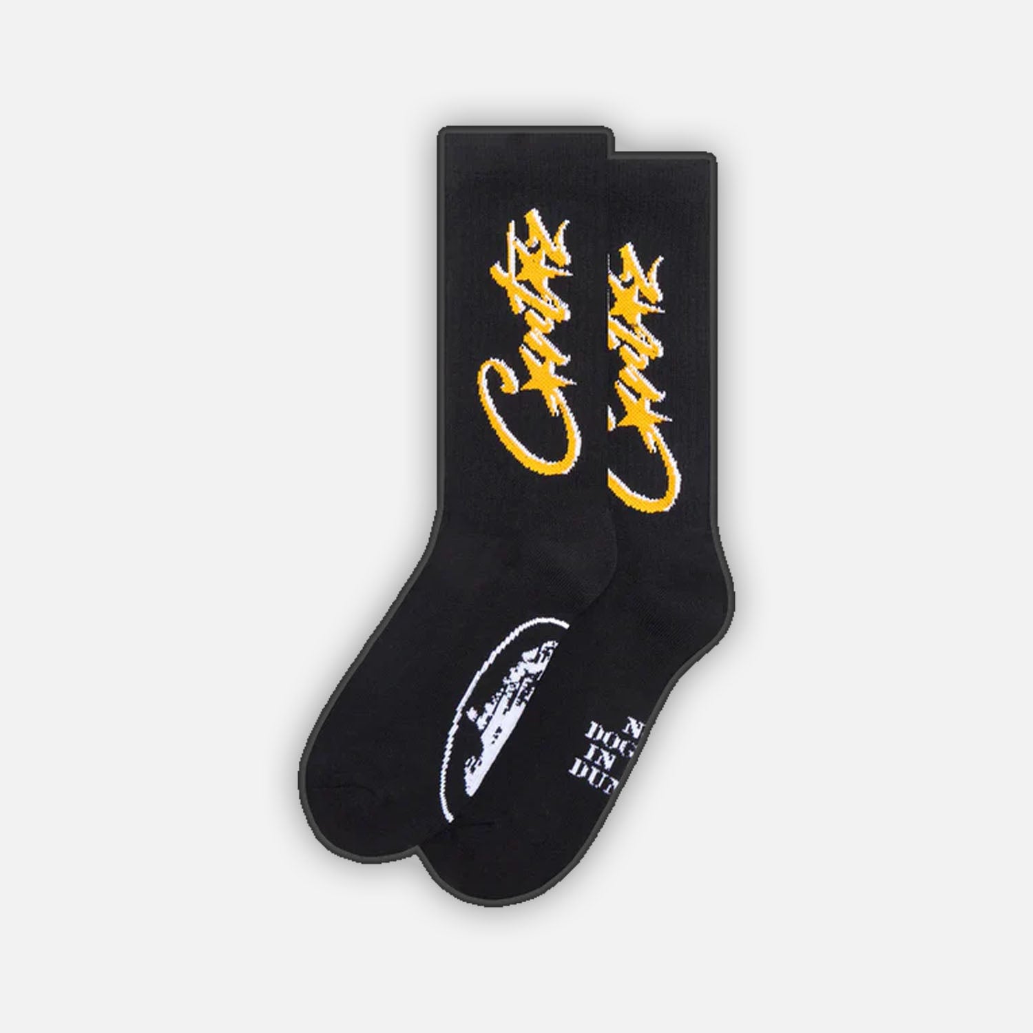 Corteiz RTW Allstarz Socks - Black / Yellow