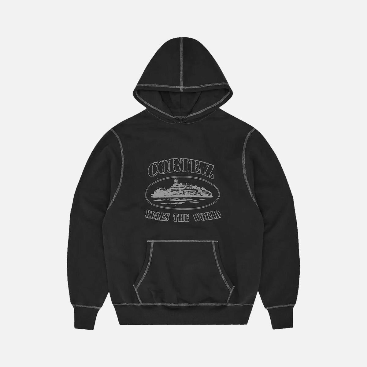 Corteiz RTW Superior Hoodie - Black / White
