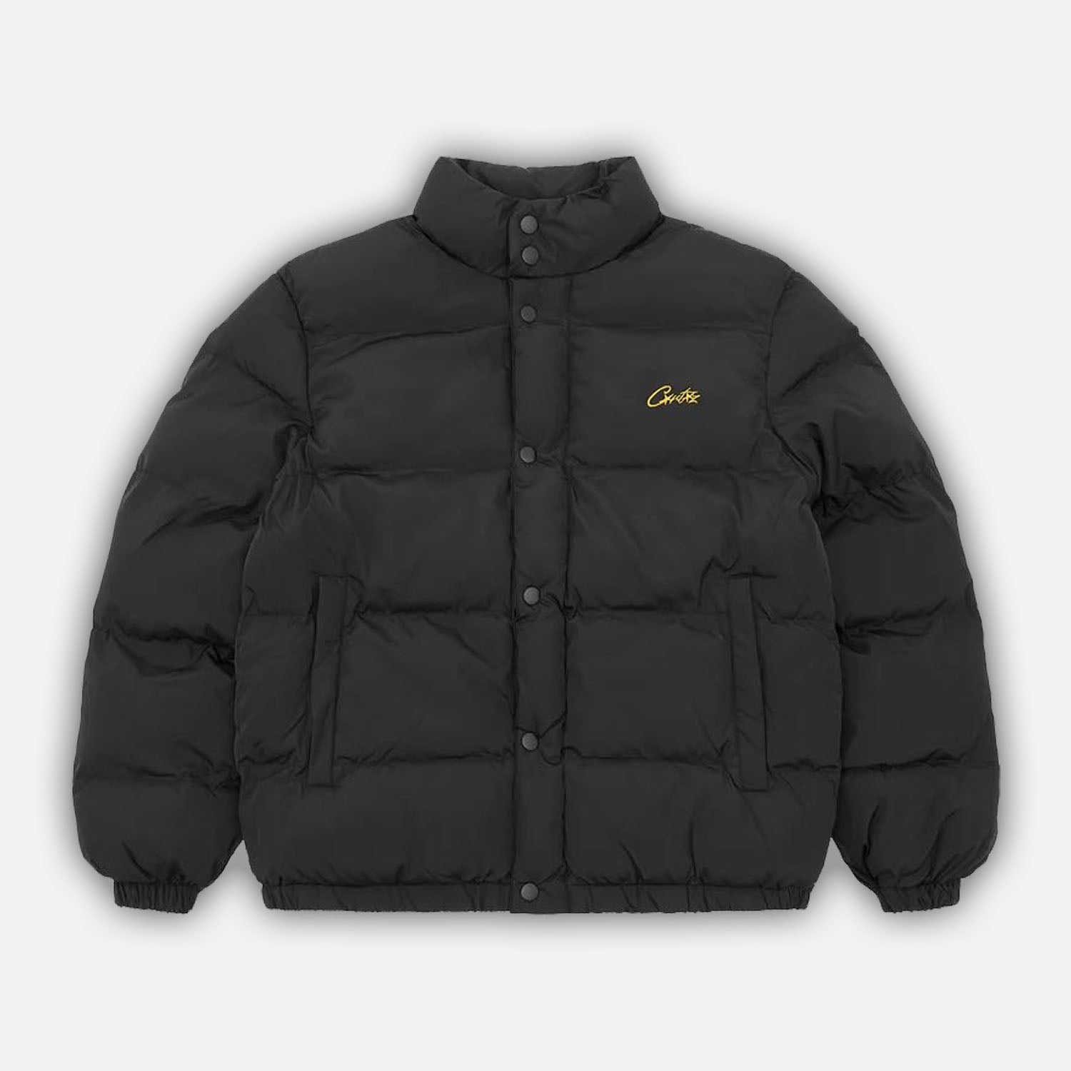 Corteiz RTW OG Bolo Puffer Jacket - Black / Yellow