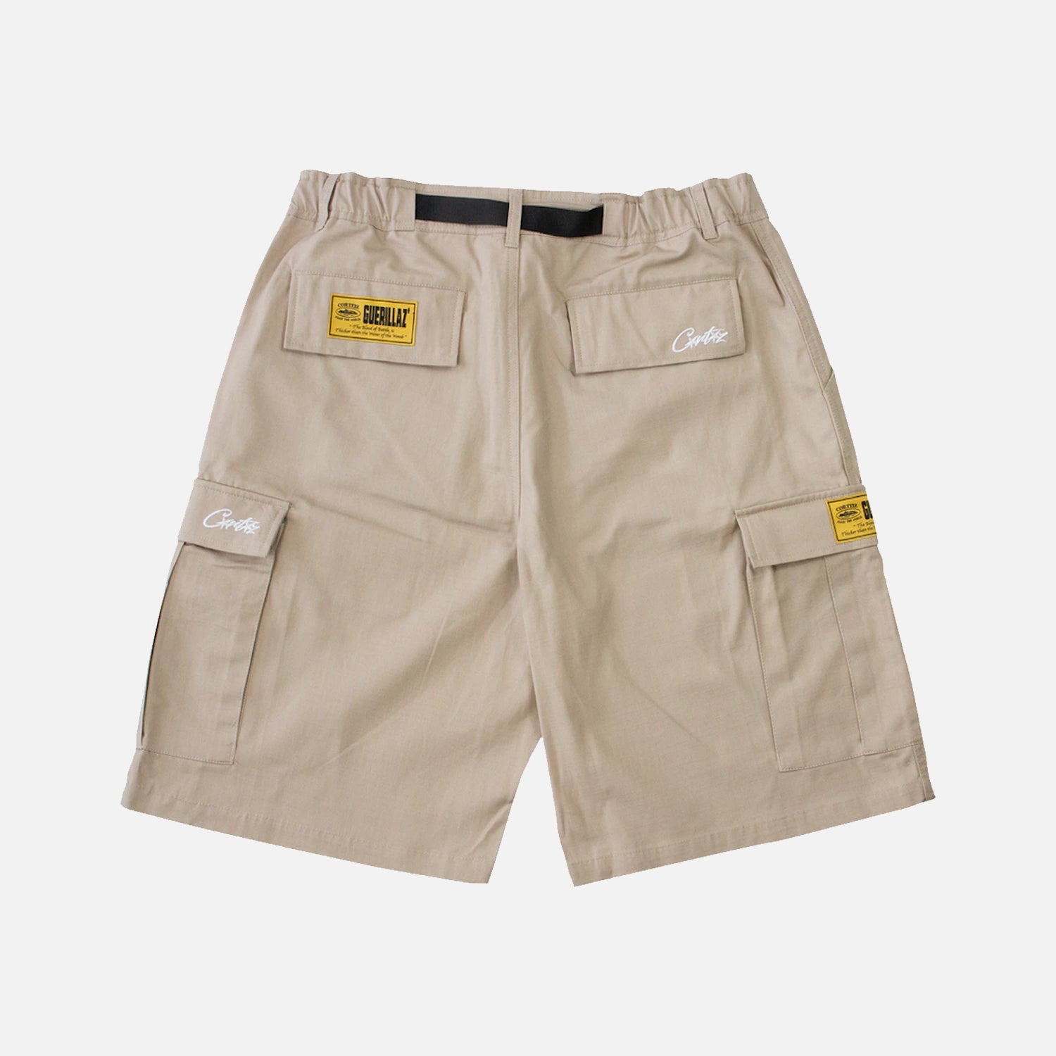 Corteiz RTW OG Alcatraz Cargo Shorts - Beige