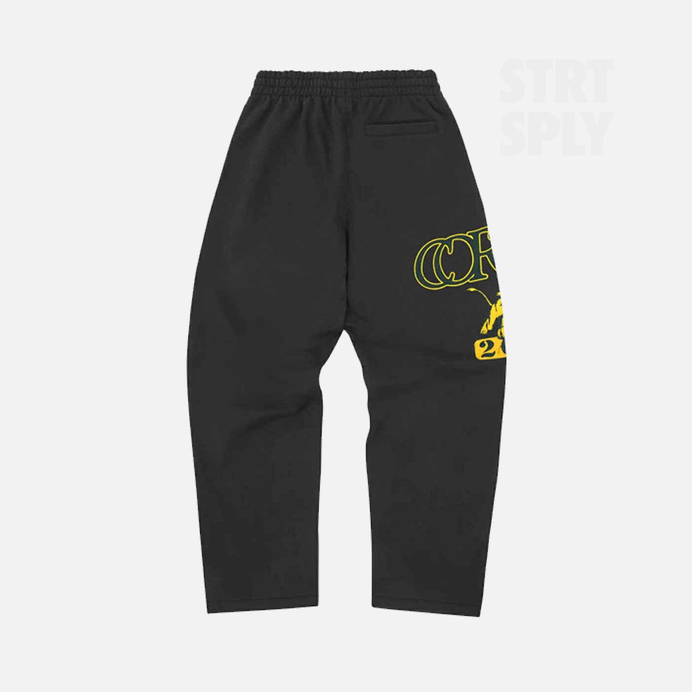 Corteiz RTW Lion Varsity Open Hem Pant - Black