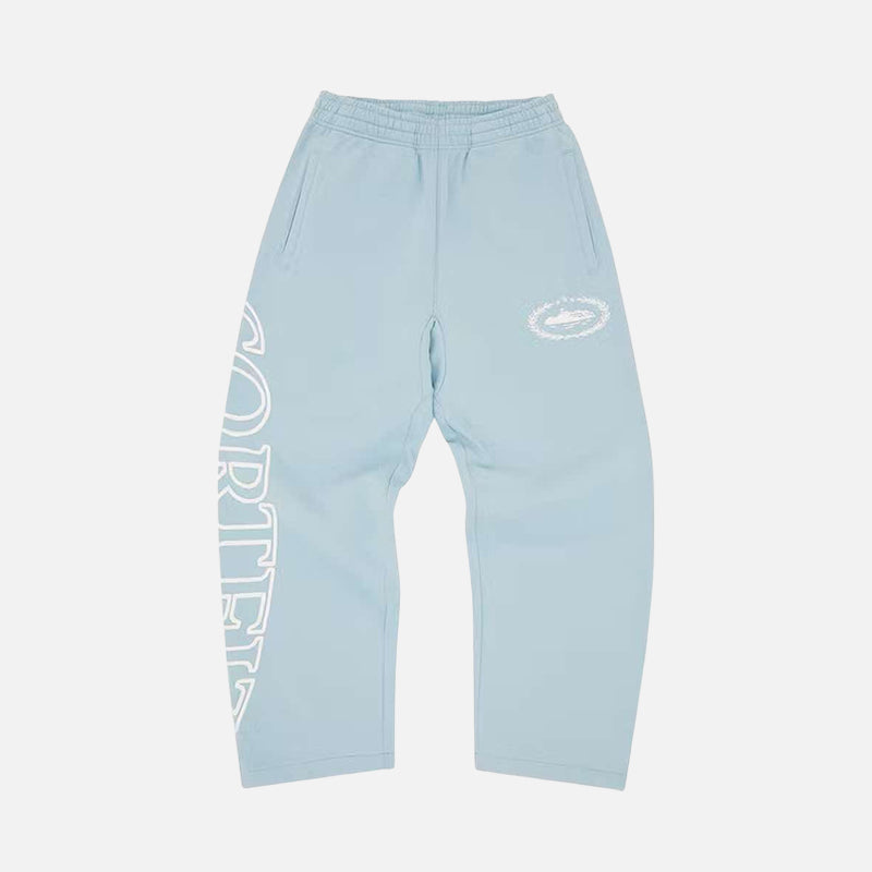 Corteiz RTW Superior Royale Open Hem Pant - Baby Blue