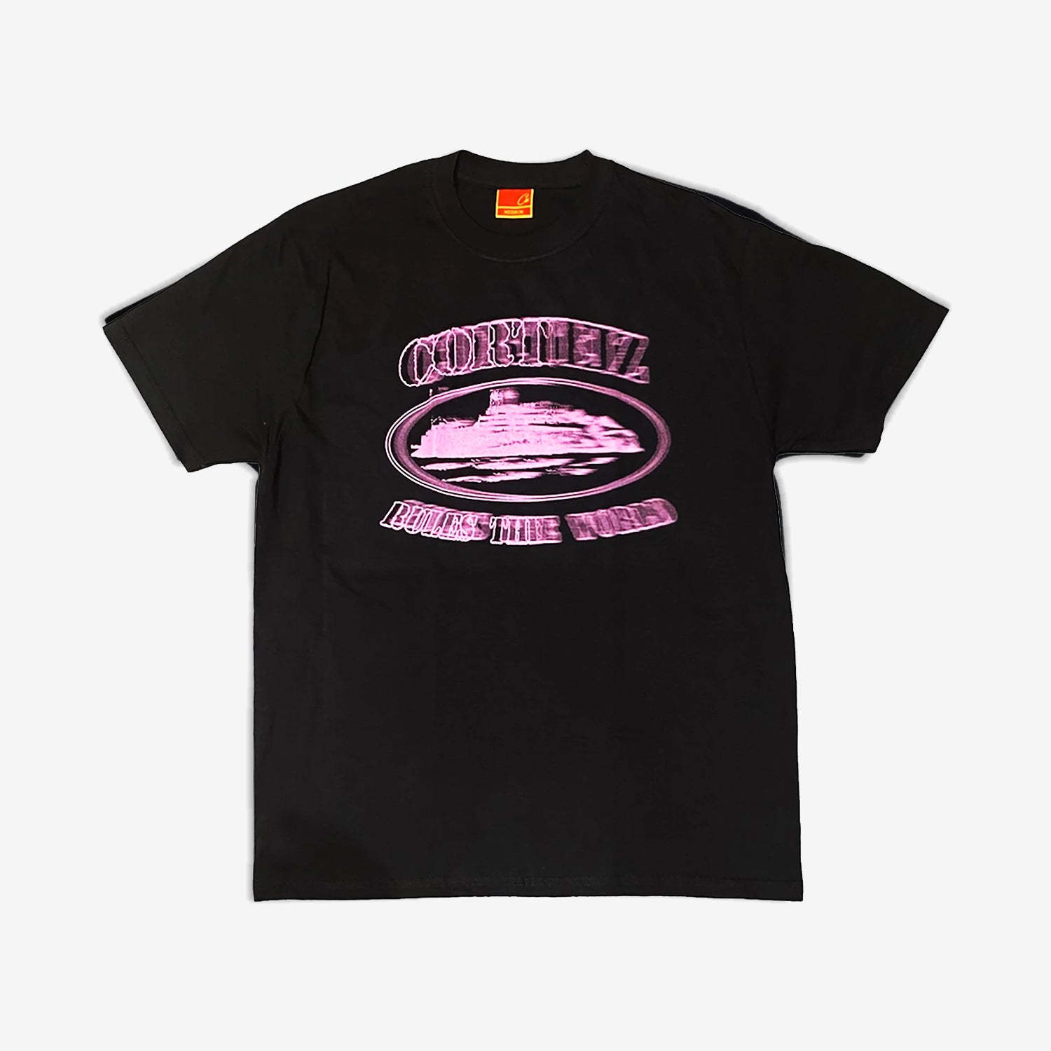 Corteiz RTW Alcatraz Blur T-Shirt - Black / Powder Pink