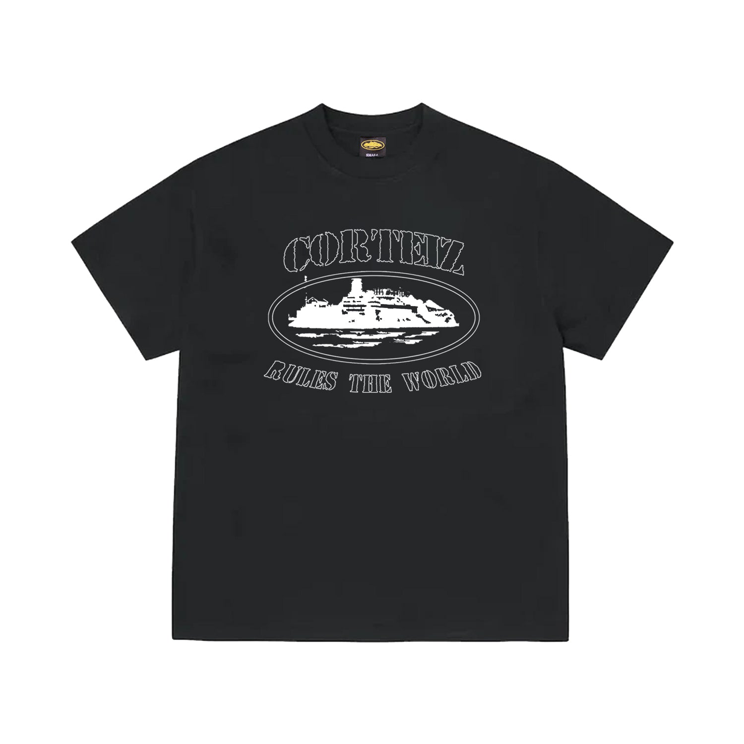Corteiz RTW Alcatraz T-Shirt - Black / White