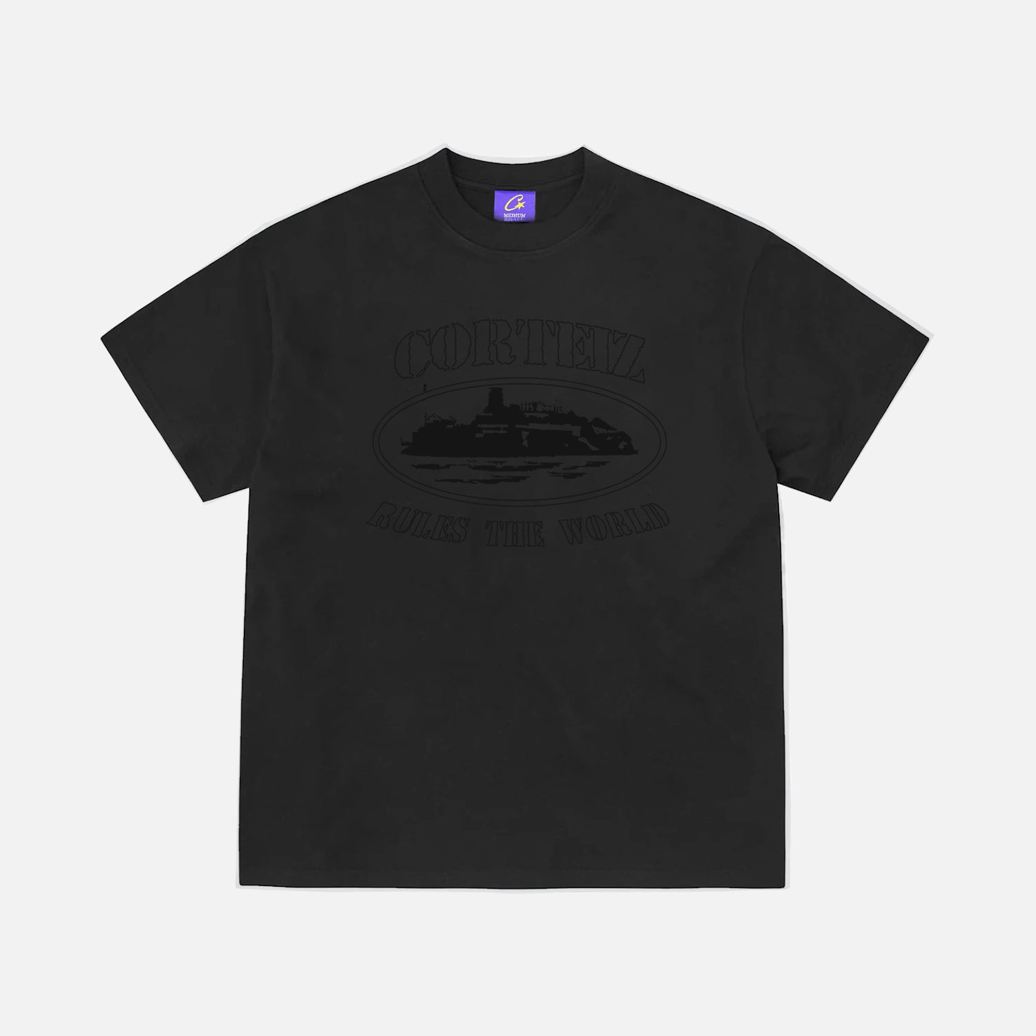 Corteiz RTW Alcatraz T-Shirt - Triple Black