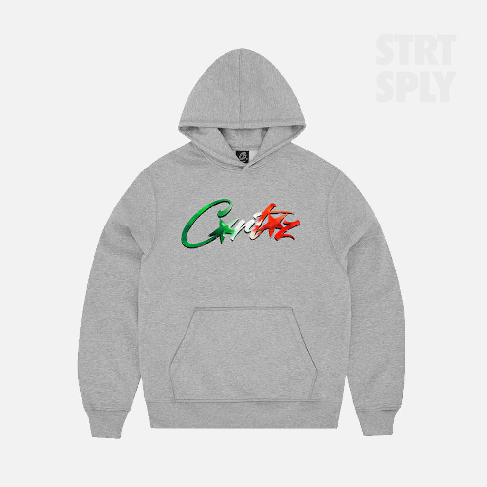 Corteiz RTW Allstarz Italia Hoodie - Heather Grey