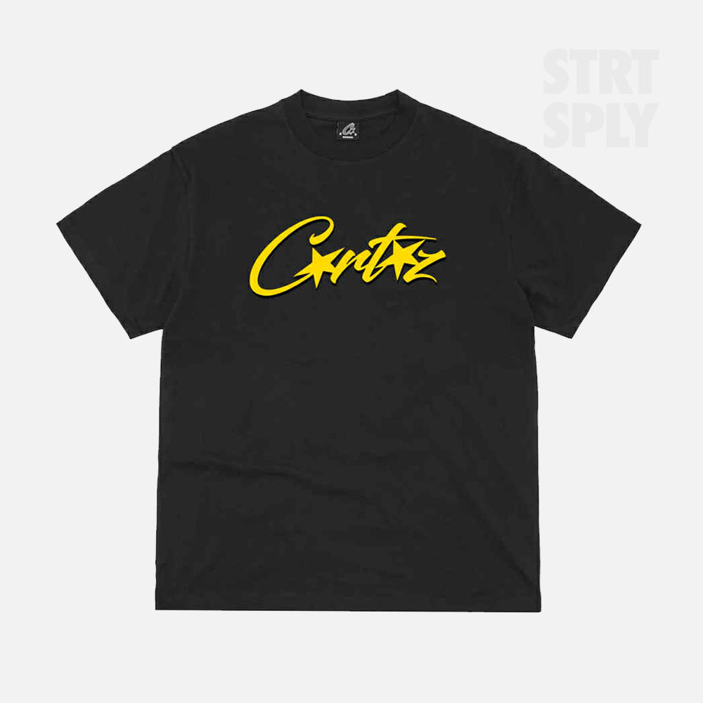 Corteiz RTW Allstarz OG T-Shirt - Black / Yellow