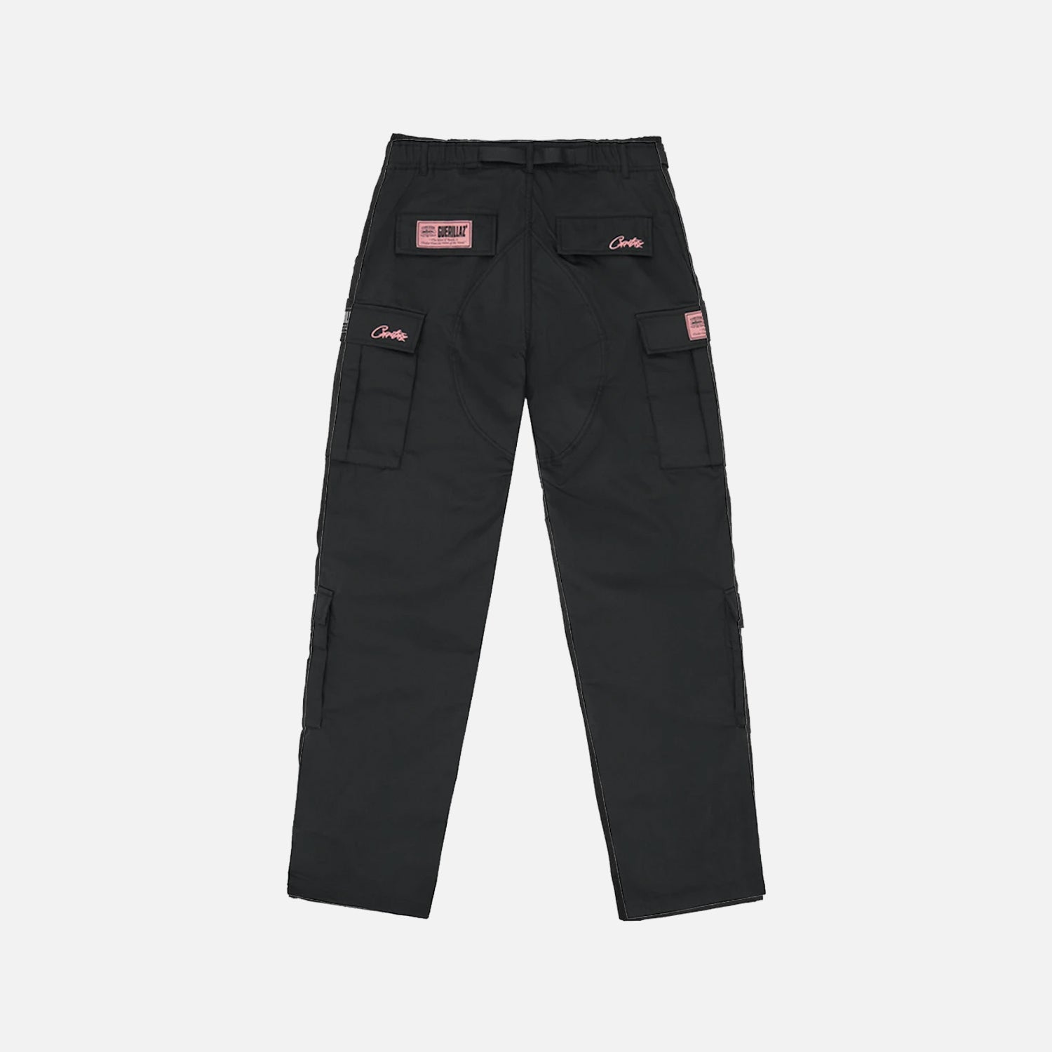 Corteiz RTW Guerillaz Alcatraz Cargo Trouser - Black / Pink